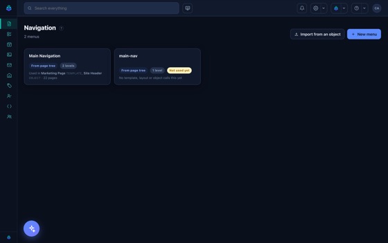 The skin: the markup a menu renders is the site’s own